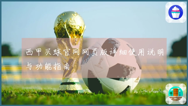 西甲买球官网网页版详细使用说明与功能指南